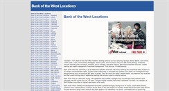 Desktop Screenshot of bankofthewestlocations.com